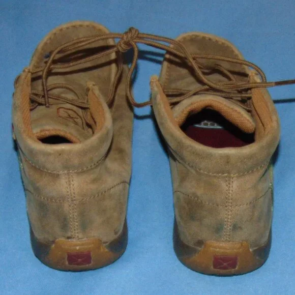 WOMEN'S  TWISTED X  LEATHER  CHUKKA BOOTS  EMBROIDERED CACTUS - Picture 4 of 5